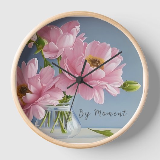 Bloom Time-A Floral Walllock om ruimte op te helde (Voorkant)