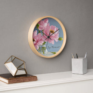 Bloom Time-A Floral Walllock om ruimte op te helde