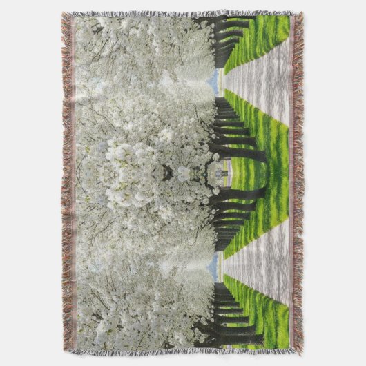 Bloom Trail Dreams - Tranquil Pathway Deken (Voorkant Verticaal)