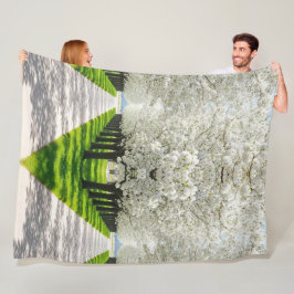 Bloom Trail Dreams - Tranquil Pathway Fleece Deken
