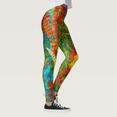 Bloom Tropische Wildbloemen Leggings (Rechts)