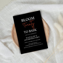 Bloom Twenty to Bask I Black Volwassen Verjaardags