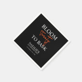 Bloom Twenty to Bask I Black Volwassen Verjaardags Servet (Hoek)