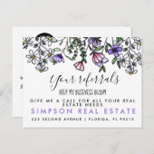 BLOOM-verwijzingen Briefkaart bekendmaking (Voorkant / Achterkant)