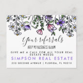 BLOOM-verwijzingen Briefkaart bekendmaking (Voorkant)