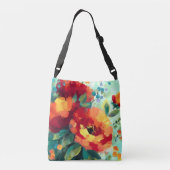 Bloom Vibrant Bloementuin Crossbody Tas (Achterkant)
