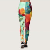 Bloom Vibrant Bloementuin Leggings (Achterkant)
