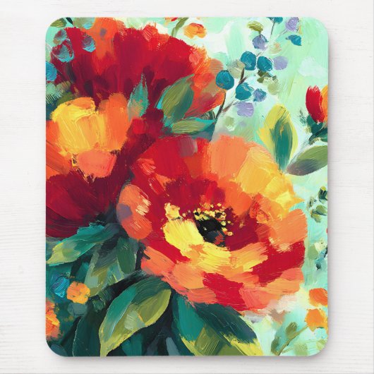 Bloom Vibrant Bloementuin Muismat (Voorkant)