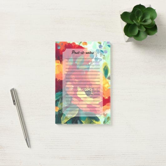 Bloom Vibrant Bloementuin Post-it® Notes (Kantoor)