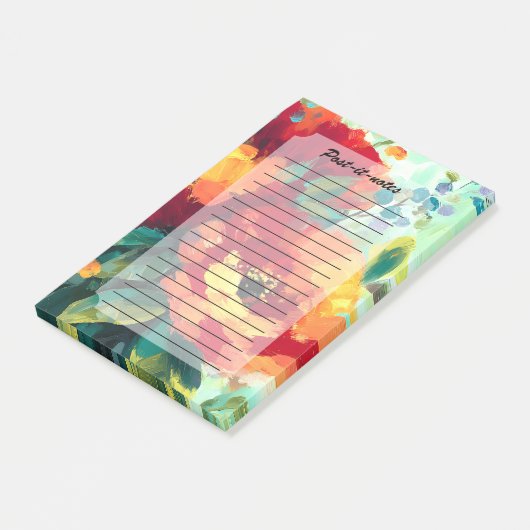 Bloom Vibrant Bloementuin Post-it® Notes (Schuin)