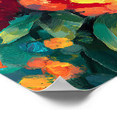 Bloom Vibrant Bloementuin Poster (Hoek)
