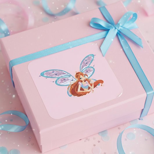 Bloom Vierkante Sticker