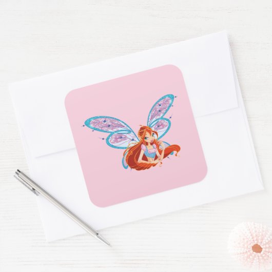 Bloom Vierkante Sticker (Envelop)