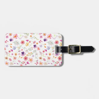 Bloom Voyage Bagage Label - Witte Bloemheldere Too