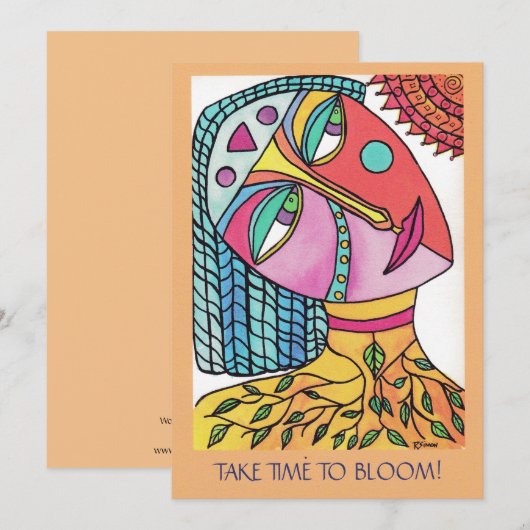 "Bloom" Vrouwen van Spirit Platte Kaart (Voorkant / Achterkant)