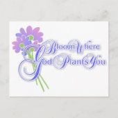 Bloom waar God jou Plant 2 Briefkaart (Voorkant)