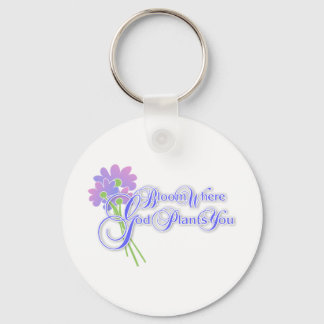 Bloom waar God jou Plant 2 Sleutelhanger