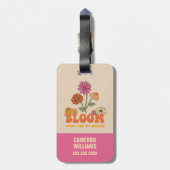 Bloom waar je bent geplant bagagelabel (Achterkant verticaal)