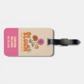 Bloom waar je bent geplant bagagelabel (Achterkant horizontaal)