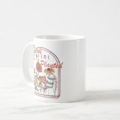 Bloom waar je bent geplant, bloemen van wilde bloe koffiemok (Voorkant links)