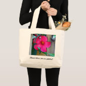 Bloom waar je bent geplant! canvas tas (Voorkant (product))