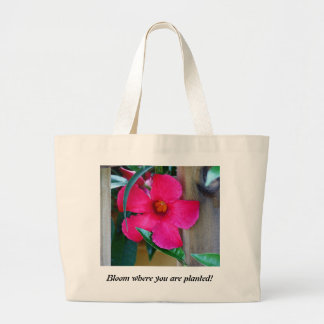 Bloom waar je bent geplant! canvas tas