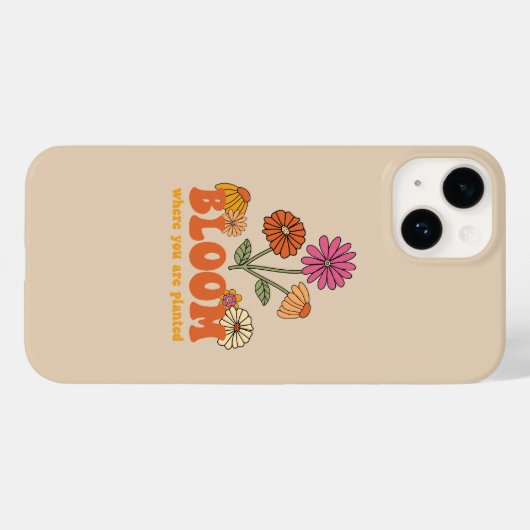 Bloom waar je bent geplant Case-Mate iPhone case (Achterkant (horizontaal))