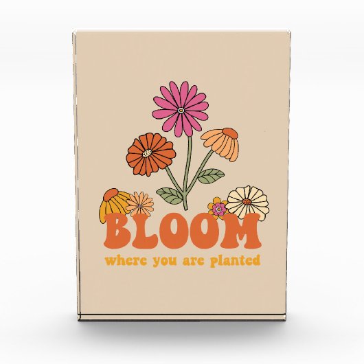 Bloom waar je bent geplant fotoblokken (Voorkant)