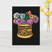 Bloom waar je bent geplant kaart (Gele Bloem)