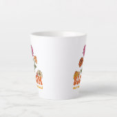 Bloom waar je bent geplant latte mok (Voorkant)