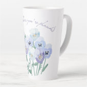 Bloom waar je bent geplant latte mok (Rechterhoek)