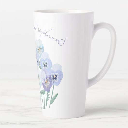 Bloom waar je bent geplant latte mok (Rechts)