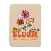 Bloom waar je bent geplant magneet (Verticaal)