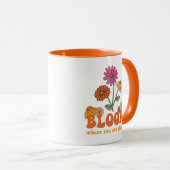 Bloom waar je bent geplant mok (Voorkant rechts)