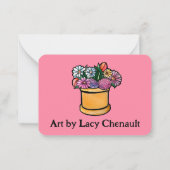 Bloom waar je bent geplant notitiekaartje (Achterkant)