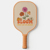 Bloom waar je bent geplant pickleball paddle (Achterkant)