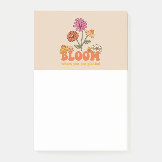 Bloom waar je bent geplant post-it® notes (Voorkant)