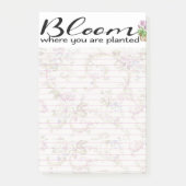 Bloom waar je bent geplant post-it® notes (Voorkant)