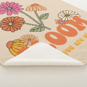 Bloom waar je bent geplant sherpa deken (3/4)