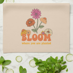 Bloom waar je bent geplant theedoek