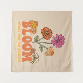 Bloom waar je bent geplant wandkleed (Voorkant (horizontaal))