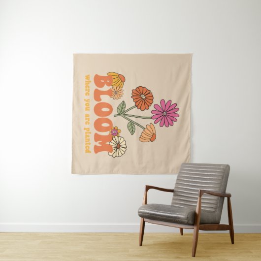 Bloom waar je bent geplant wandkleed (In Situ (horizontaal))