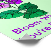 Bloom waar je geplant Poster bent (Hoek)