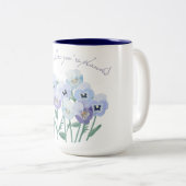 Bloom waar je geplante sweatshirt tweekleurige koffiemok (Voorkant rechts)