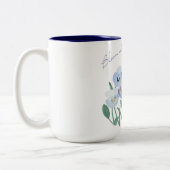 Bloom waar je geplante sweatshirt tweekleurige koffiemok (Links)