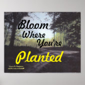 "BLOOM WAAR JE GEPLANTEERD BENT" POSTER (Voorkant)