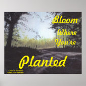 "BLOOM WAAR JE GEPLANTEERD BENT" POSTER (Voorkant)
