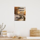"BLOOM WAAR JE GEPLANTEERD POSTER BENT (Keuken)