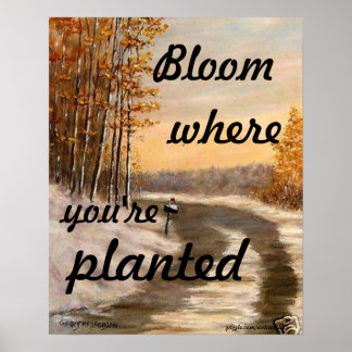 "BLOOM WAAR JE GEPLANTEERD POSTER BENT