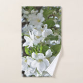 Bloom waar je groen en wit bloem bent geplant bad handdoek (Handdoek)